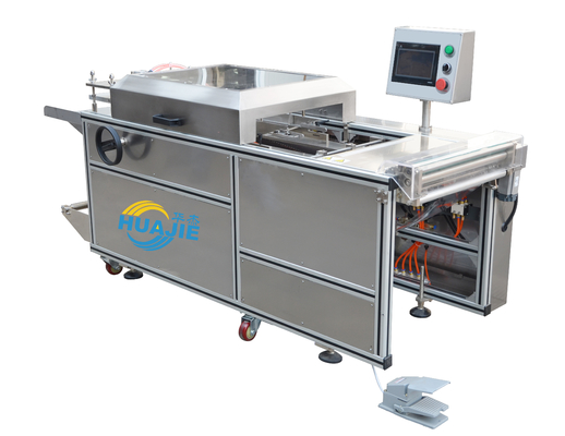 Semi-automatic transparent film 3D packaging machine
