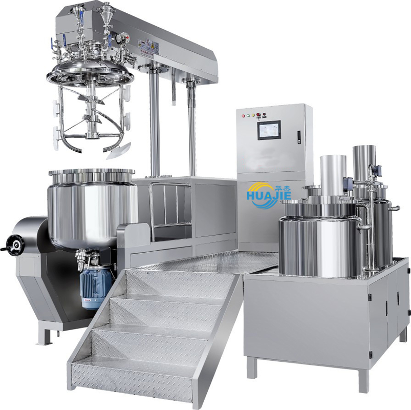 Vacuum homogenizing emulsifier reactor agitator for cream body lotion paste ointment cosmetic